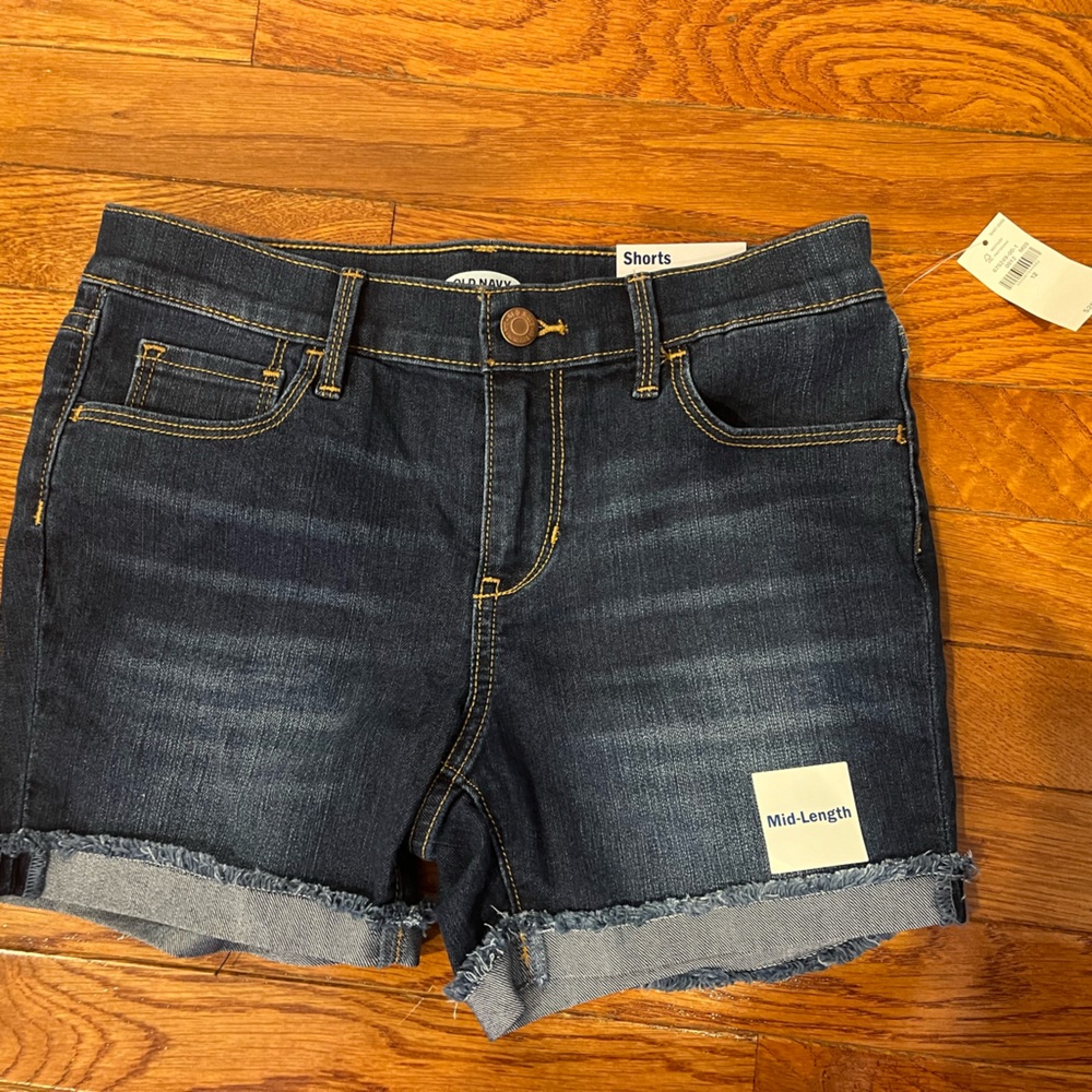 Old Navy MId Length Size 12 Jean shorts - NEW WITH TAGS